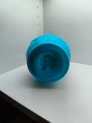 Jarrón Opalina Azul Antiguo