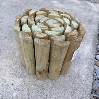 Bordura giardino legno 5x20x180