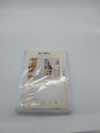 1*(140x225) WOLTU Tende Trasparenti con Aste per Soggiorno, Camera da Letto Moderna Anti-UV Respirabili