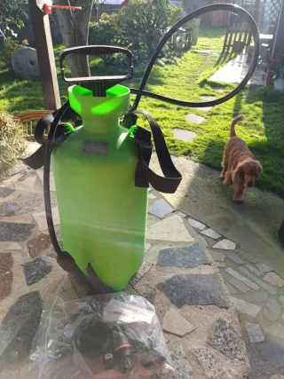 Fumigadora de mano verde