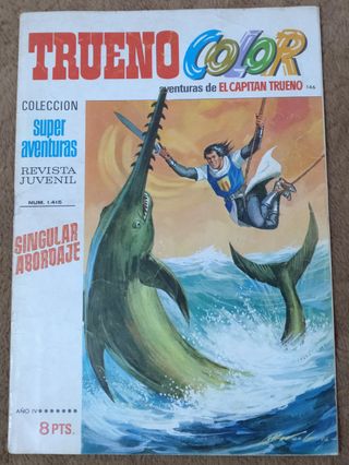 9 TEBEOS DE TRUENO COLOR PRIMERA EPOCA DE 1.972.