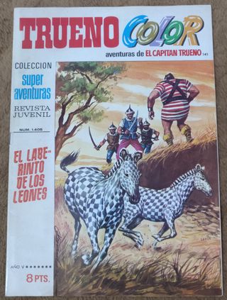 9 TEBEOS DE TRUENO COLOR PRIMERA EPOCA DE 1.972.