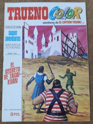 9 TEBEOS DE TRUENO COLOR PRIMERA EPOCA DE 1.972.