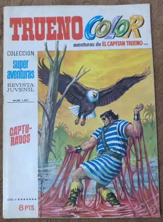 9 TEBEOS DE TRUENO COLOR PRIMERA EPOCA DE 1.972.