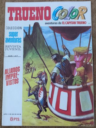 9 TEBEOS DE TRUENO COLOR PRIMERA EPOCA DE 1.972.