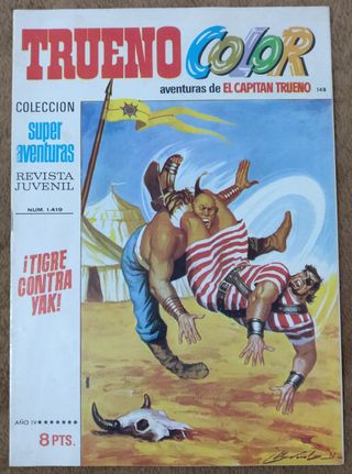 9 TEBEOS DE TRUENO COLOR PRIMERA EPOCA DE 1.972.
