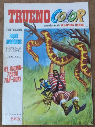 9 TEBEOS DE TRUENO COLOR PRIMERA EPOCA DE 1.972.