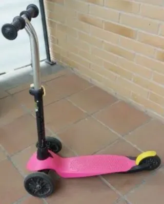 Patín Oxelo 3 Ruedas Rosa Niña