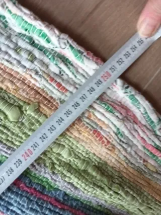 Alfombra de tela multicolor,1.65 ancho 2,50 largo