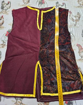 Costume carnevale Tunica,gilet cavaliere Medievale
