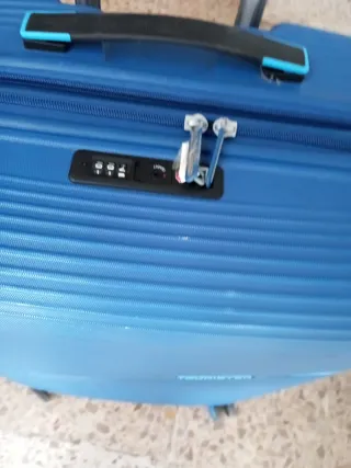 Maleta Grande American Tourister Azul 4 Ruedas