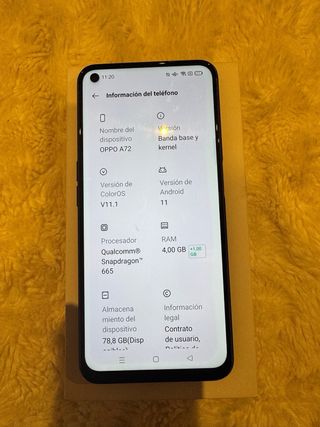 OPPO A72 128GB Negro