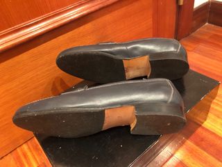 Mocasines de piel azul marino n.37 Oportunidad