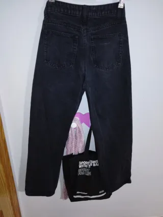 Pantalón vaquero negro Bershka