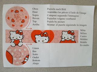 Puzzle Ball Hello Kitty 3D 60 pzs + puzzle 100 pzs