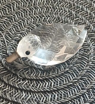 Papera Swarovski Cristallo Argento Vintage