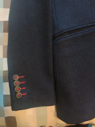 Chaqueta El Ganso Azul Marino Forro Rojo