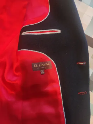 Chaqueta El Ganso Azul Marino Forro Rojo