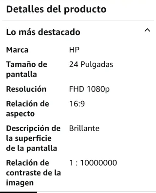 Monitor HP 24uh 24 LED FullHD Negro