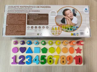 Juego Matemático Madera Formas y Números