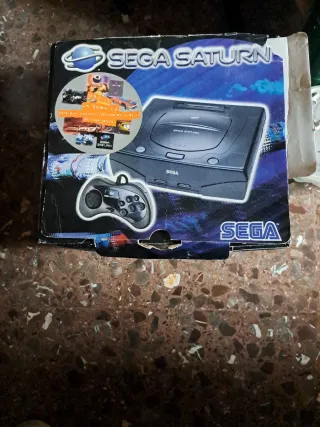 Consola Sega Saturn Negra