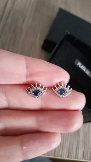 Pendientes Ojo Turco Plata