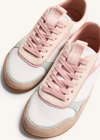 Zapatillas Gioseppo rosas y blancas