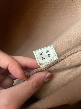 Vestaglia in lana beige taglia unica