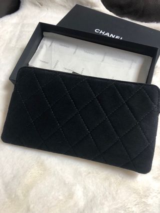 Neceser Chanel Negro Acolchado