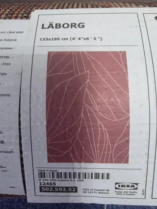 Alfombra púrpura Ikea