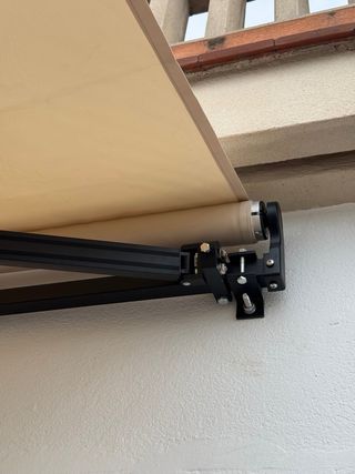 Toldo retráctil 300x250 cm beige keser como nuevo