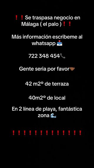 Bar en segunda linea de playa