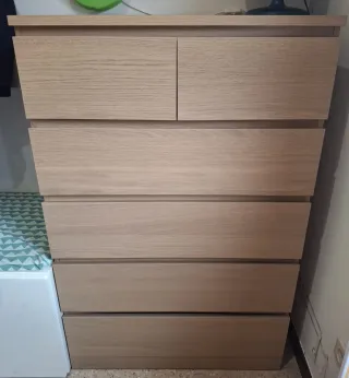 Cajonera IKEA MALM Roble