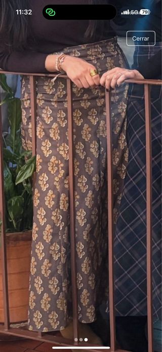 Falda larga estampada