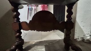 6 Sillas Luis XIII Nogal Tapizadas