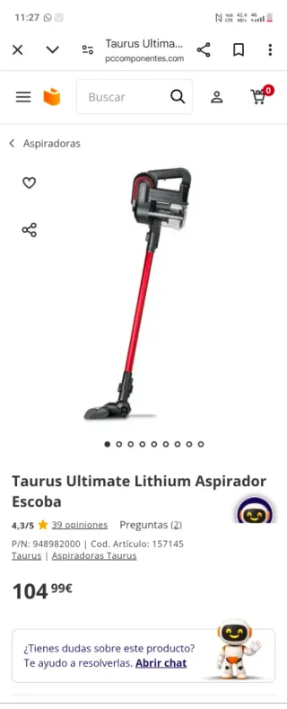 Aspiradora Taurus Ultimate Lithium