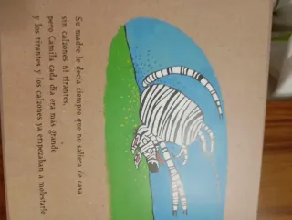 Libro infantil  la cebra Camila