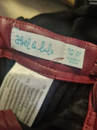 Gonna ecopelle 10 anni regolabile