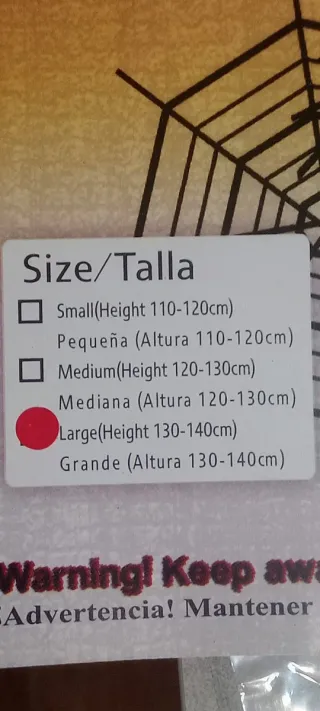 Disfraz Esqueleto Niño Talla L