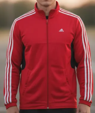 Chaqueta Adidas Hombre Talla M Roja y Negra