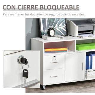 Mueble Archivador Oficina con Ruedas