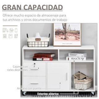 Mueble Archivador Oficina con Ruedas