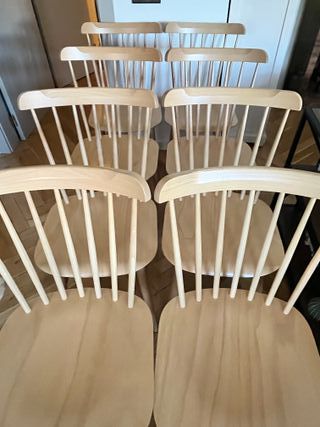 8 Sillas madera Ivy AM.PM La Redoute como nuevas
