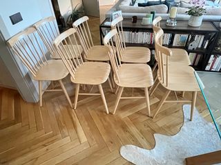 8 Sillas madera Ivy AM.PM La Redoute como nuevas