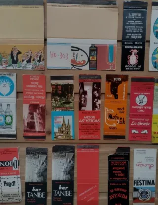 Lote de antiguas cajas de cerillas o fósforos