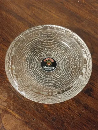 Posacenere Henninger vintage in vetro