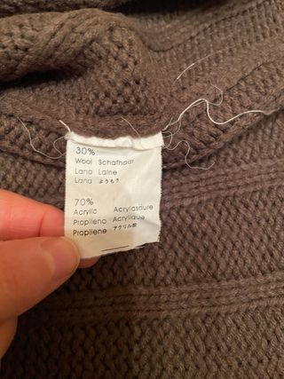 Cappotto in lana marrone con pelliccia