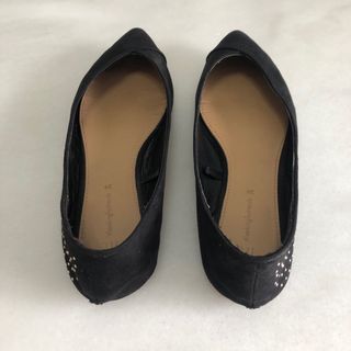 Lefties bailarinas negras con punta y strass