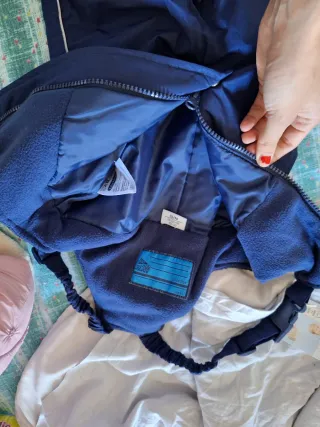 Tuta da neve blu 86/92 cm