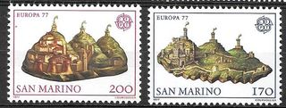 San Marino 1977 Europa Unita Francobolli